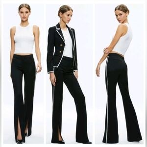 ALICE + OLIVIA PRINCESS CONTRAST PIPING PANT SIZE 2